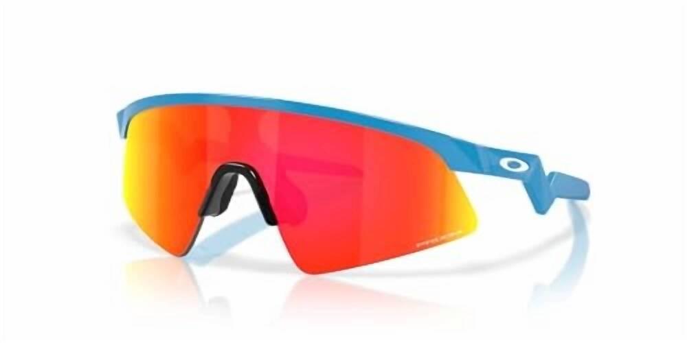 NEW OAKLEY kids' resistor sweep sunglasses in sky blue prizm ruby